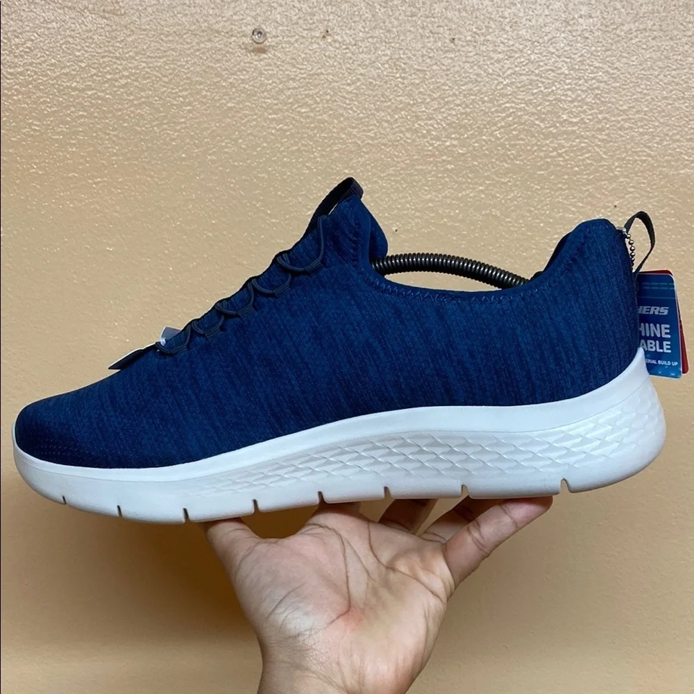 Skechers Go Walk Flex Ultra Navy Blue Walking Sneakers Size 12 Extra Wide
